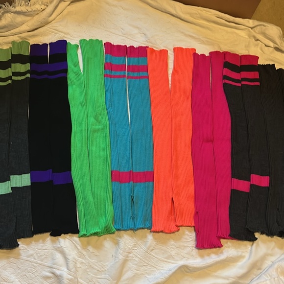 Pole Candy Ribbed Thigh High Leg Warmers - Picture 12 of 13